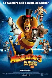 Pelisplus Madagascar 3: De marcha por Europa