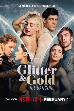 Poster Brillantina y oro: Danza sobre hielo